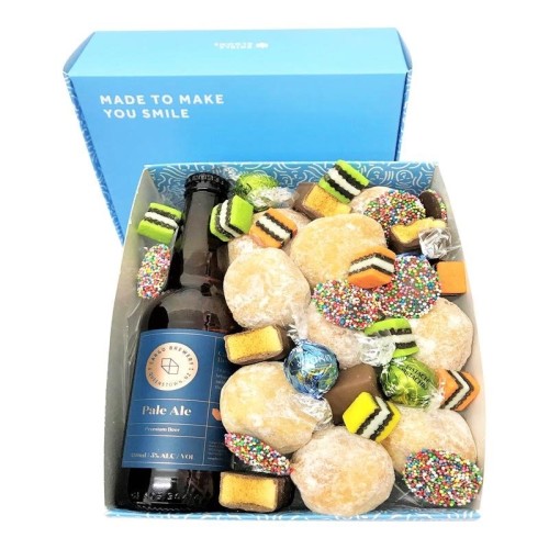Pale Craft Beer And Donut Gift Box